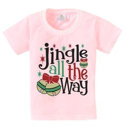 Babywish Kids Christmas Printed Short Sleeves Relaxed Fit Cotton T-shirt-image-68