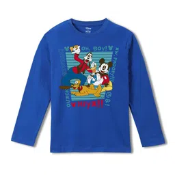 Wear Your Mind Boys Mickey Mouse Printed Regular Fit Cotton T-shirt-image-52