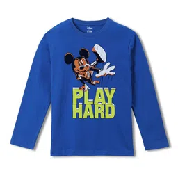 Wear Your Mind Boys Mickey Mouse Printed Regular Fit Cotton T-shirt-image-53