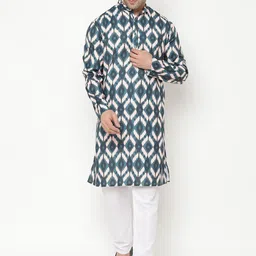 Hangup Men Printed Kurta with Pyjama Set-56