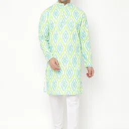 Hangup Men Printed Kurta with Pyjamas-54