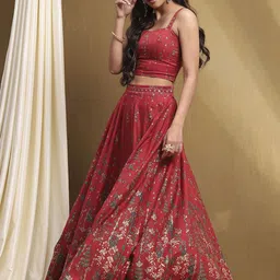 Biba Printed Ready to Wear Lehenga &-image-37