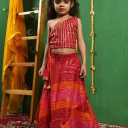 Rangpur Girls Printed Ready to Wear Lehenga &-picture-56