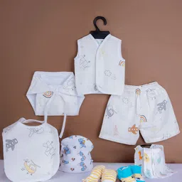Baby Moo Infants 8-Pcs Printed Pure Cotton Baby Apparel Gift Set-image-83