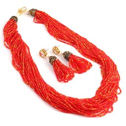 Jewar Mandi Gold-Plated Crystal-Studded & Pearl Beaded Jewellery Set-image-52