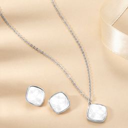 Peora Silver-Plated Artificial Stone Studded Jewellery Set-image-80