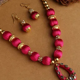 AKSHARA Girls Gold Plated Jewellery Set-37