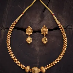 Kushal's Fashion Jewellery Gold-Plated Antique Jewellery Set-picture-14