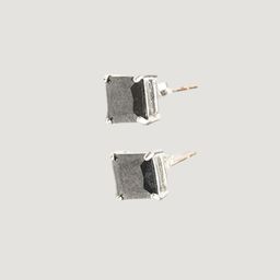 Arte Jewels Silver-Plated Square Studs Earrings-8