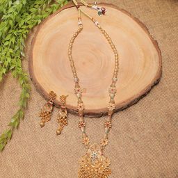 Swarajshop Women Gold-Plated Kundan-Studded Jewellery Set-picture-41