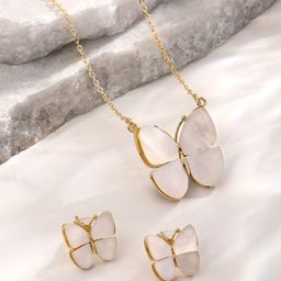 Cierra Gold-Plated Butterfly Design Jewellery Set-image-72