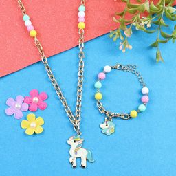 Asthetika Kids Girls Beaded Jewellery Set-23
