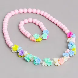 EL REGALO Girls Floral Beaded Jewellery Set-image-33