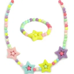 EL REGALO Girls Yellow Beaded Jewellery Set-picture-58
