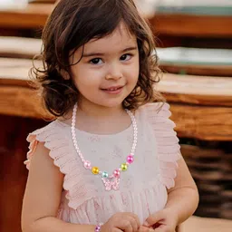 SYGA Girls Butterfly Design Beaded Jewellery Set-image-59