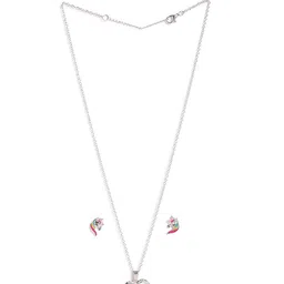 EL REGALO Girls Silver-Plated Unicorn Jewellery Set-14