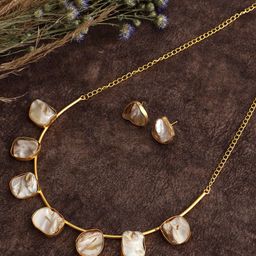 VENI Gold-Plated & Golden-Coloured Jewellery Set-21