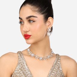 Zaveri Pearls Pearls Studded Jewellery Set-18