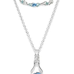 Mahi Silver-Plated Blue Stone Studded Jewellery Set-image-32