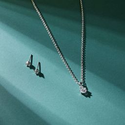 justpeachy Silver-Plated American Diamond-Studded Jewellery Set-image-21