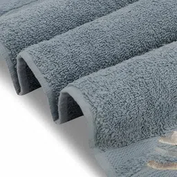 LUSH & BEYOND Blue 6 Pieces Self Design Cotton 500 GSM Towel Set-picture-30