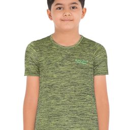Masculino Latino Boys Olive Green Brand Logo T-shirt-image-98