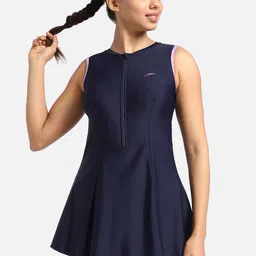 Speedo Closed Back Zipper Swimdress With Boyleg-picture-32