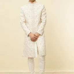 Manyavar Men Self-Design Sherwani Set-image-62