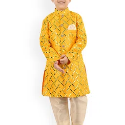 BAESD Boys Mirror Embroidered Sherwani With Payjama-29