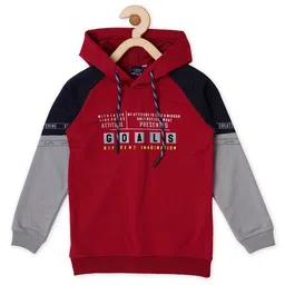 CAVIO Boys Coloublocked Hooded Raglon Sleeves Cotton T-shirt-image-70