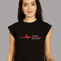 Friskers Typography Printed Extended Sleeves Pure Cotton Crop T-shirt-image-68