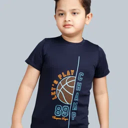 3PIN Boys Graphic Printed Round Neck T-shirt-image-91