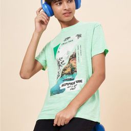 Coolsters by Pantaloons Boys Printed Round Neck Short Sleeves Cotton T-shirt-image-91