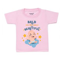 KNITROOT Kids Pink Printed Cotton T-shirt-image-114