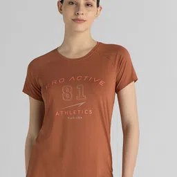 Van Heusen Women Typography Printed xl Round Neck T-shirt-image-21