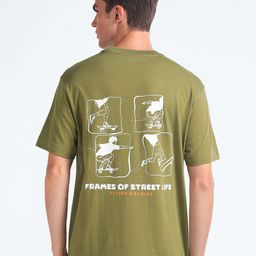 Flying Machine Graphic Printed Oversized Pure Cotton T-shirt-picture-12