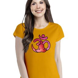 Pootlu Women Yellow & Pink Printed T-shirt-picture-13