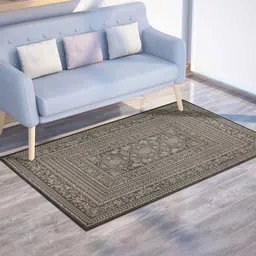 PRESTO Olive Green Ethnic Motifs Anti-Skid Carpet-16