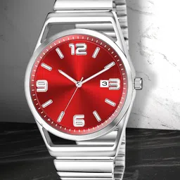 Shocknshop Men Water Resistance Stainless Steel Analogue Chronograph Watch WCH88Red-15