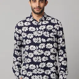 Celio Classic Fit Floral Printed Opaque Soft Touch Casual Shirt-image-31
