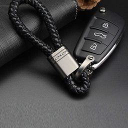 CONTACTS Braided Leather Key Chain-image-52