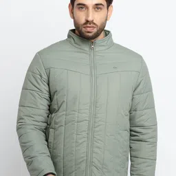 Status Quo Men Green Puffer Jacket-picture-32