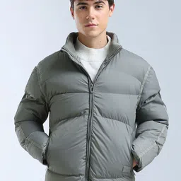 Flying Machine Men Brand Logo Puffer Jacket-36