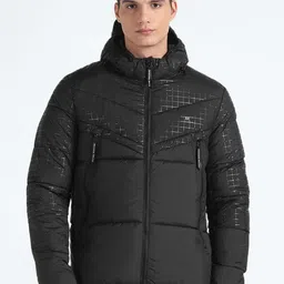 Flying Machine Checked Hooded Puffer Jacket-picture-58