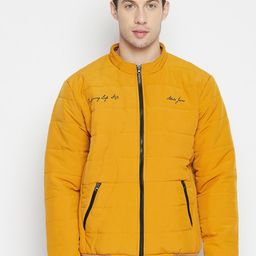 Adobe Men Mustard Lightweight Bomber Jacket-picture-49