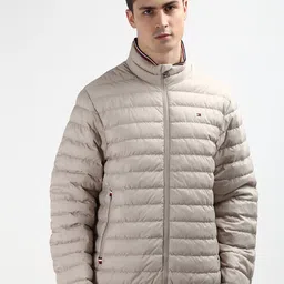 Tommy Hilfiger Men Mock Collar Solid Puffer Jacket-image-53