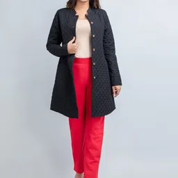 SUTI Mandarin Collar Lightweight Longline Quilted Jacket-picture-23