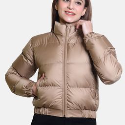 BAESD Women Windcheater and Water Resistant Crop Puffer Jacket-image-80