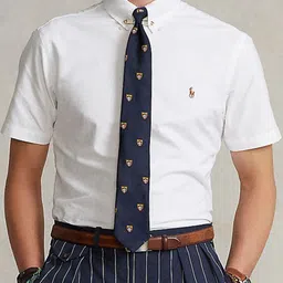 Polo Ralph Lauren Men Button-Down Collar Solid Cotton Formal Shirt-image-44