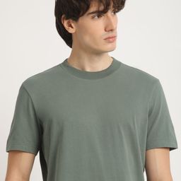 THE BEAR HOUSE Round Neck Pure Cotton Relaxed Fit T-shirt-image-76